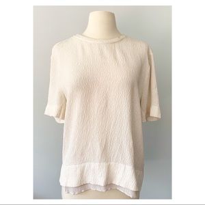 NEW! Helmut Lang silk crepe tee